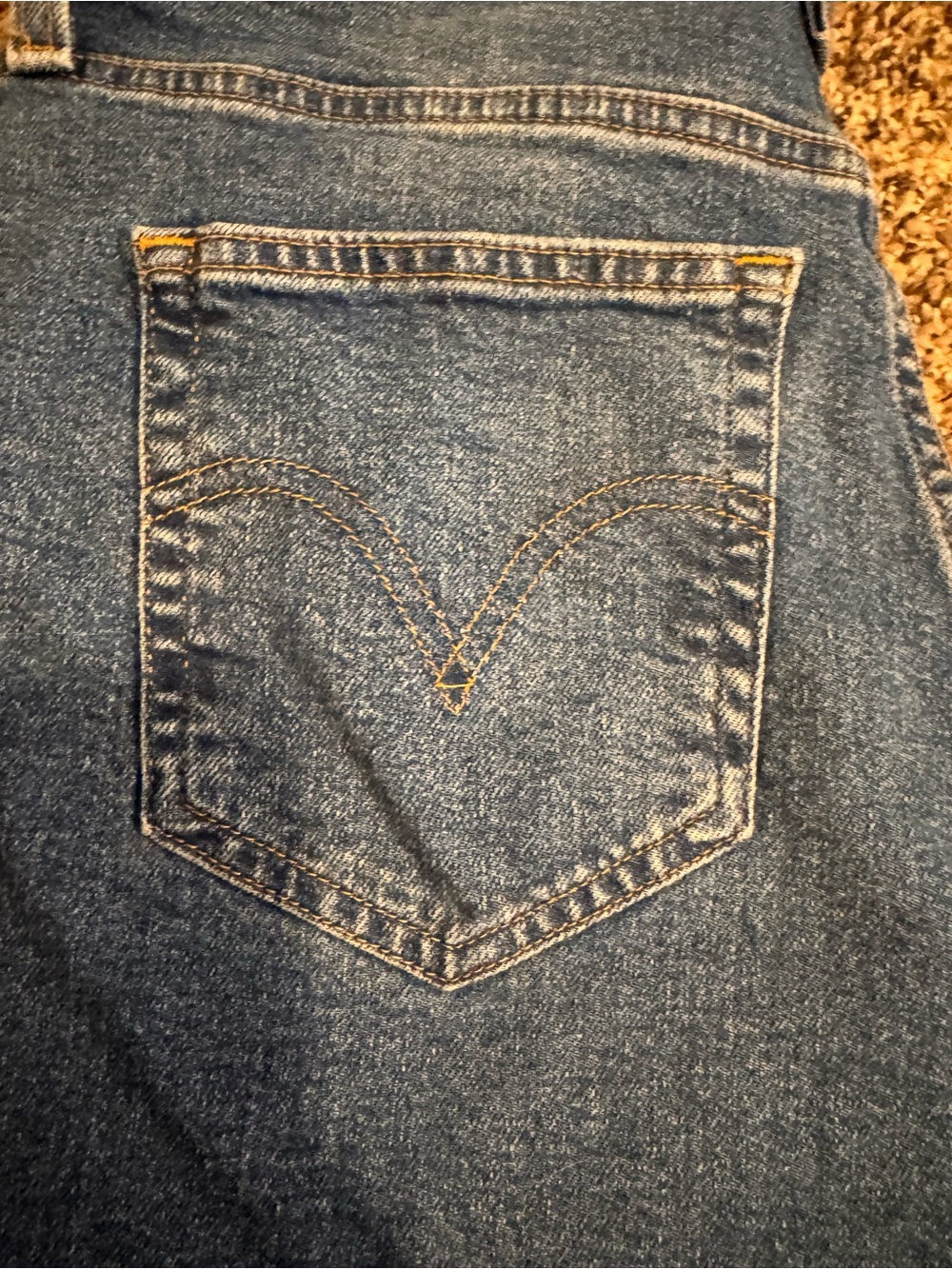Levi's Blue Denim Wide Leg Jeans 32